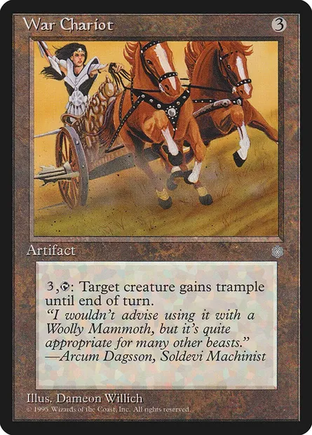 War Chariot, Magic card ICE 348 — Ice Age set