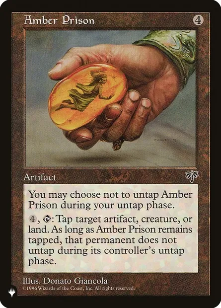 Amber Prison, Magic card PLST MIR-292 — The List set