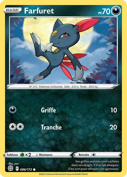 Farfuret, carte Pokémon BRS 086 — extension Stars Étincelantes