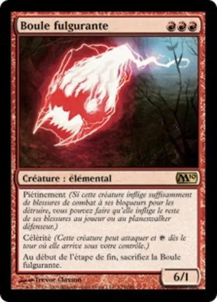 Boule fulgurante, carte Magic M10 125 — extension Magic 2010