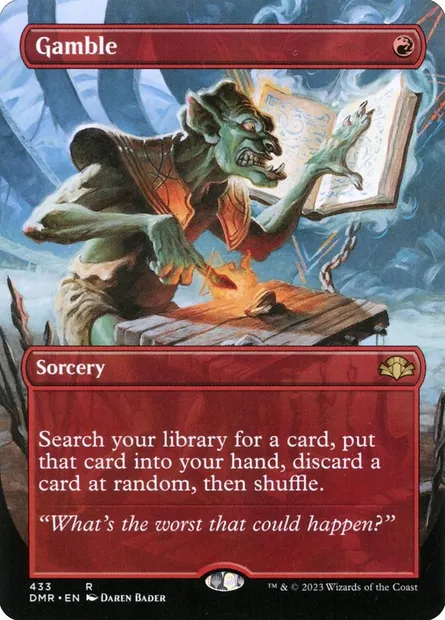 Gamble, Magic card DMR 433 — Dominaria Remastered set