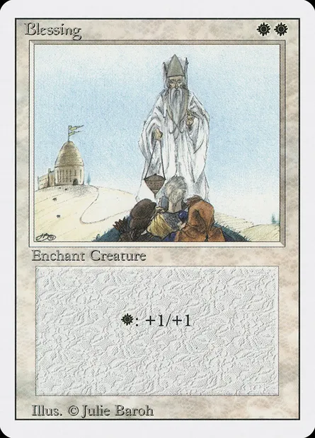 Bénédiction, carte Magic 3ED 6 — extension Revised Edition