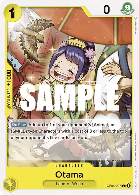 Otama, One Piece card OP04-097 — KINGDOMS OF INTRIGUE set