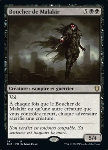 Boucher de Malakir, carte Magic CLB 741 — extension Commander Légendes : la bataille de la Porte de Baldur