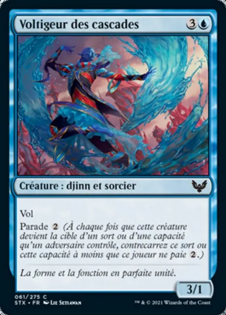 Voltigeur des cascades, carte Magic STX 61 — extension Strixhaven: l'Académie des Mages