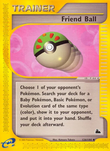 Copain Ball, carte Pokémon SK 126 — extension Skyridge
