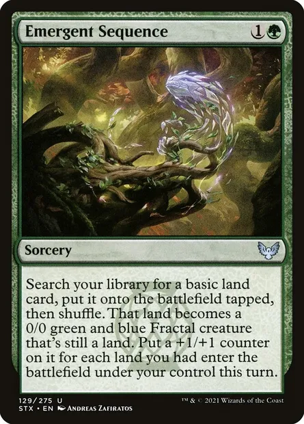 Emergent Sequence, Magic card STX 129 — Strixhaven: School of Mages set
