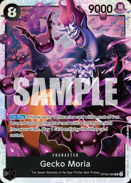 Gecko Moria, carte One Piece OP06-086 — extension ONE PIECE CARD THE BEST
