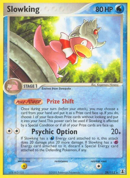Slowking, Pokémon card DS 28 — Delta Species set
