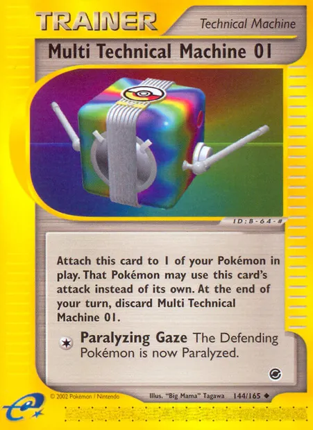 Multi Technical Machine 01, Pokémon card EX 144 — Expedition Base Set set