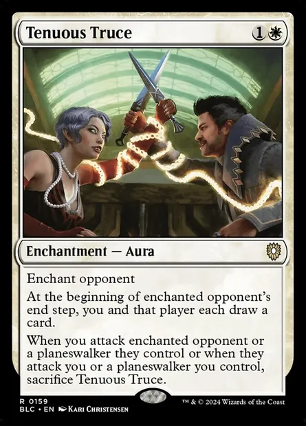 Tenuous Truce, Magic card BLC 159 — Bloomburrow Commander set