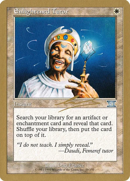Préceptrice éclairée, carte Magic WC00 nl19 — extension World Championship Decks 2000
