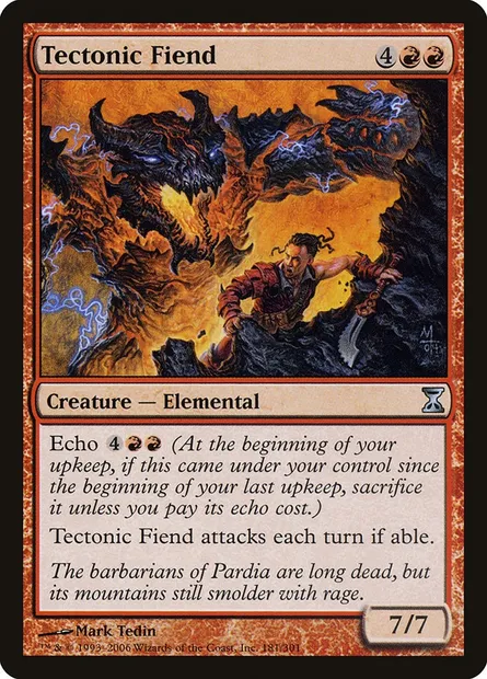 Tectonic Fiend, Magic card TSP 181 — Time Spiral set