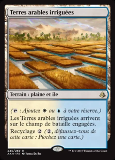 Terres arables irriguées, carte Magic AKH 245 — extension Amonkhet