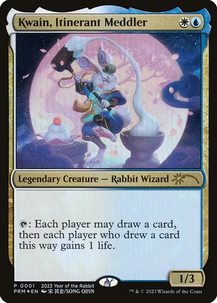 Kwain, Itinerant Meddler, Magic card PL23 3 — Year of the Rabbit 2023 set