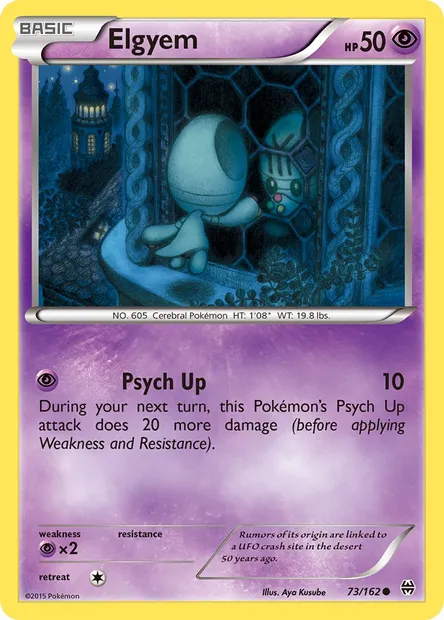 Elgyem, Pokémon card BKT 73 — BREAKthrough set