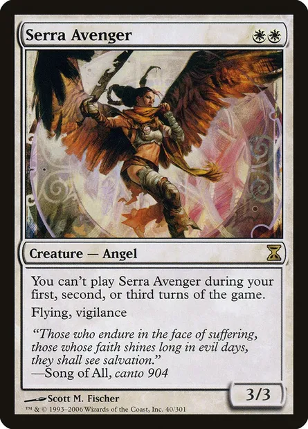 Serra Avenger, Magic card TSP 40 — Time Spiral set