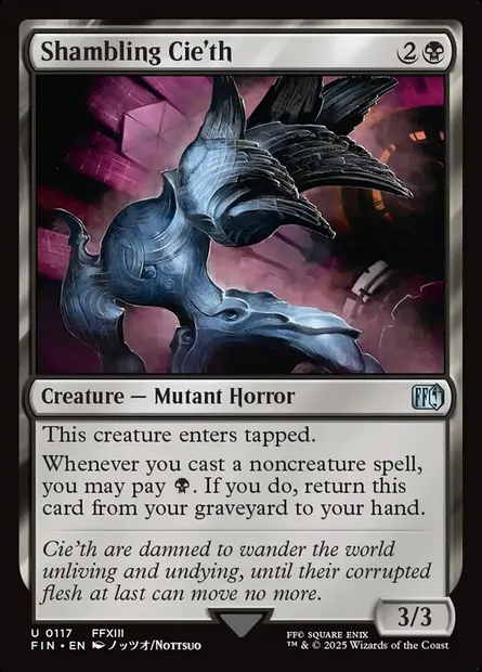 Shambling Cie'th, Magic card FIN 117 — Final Fantasy set