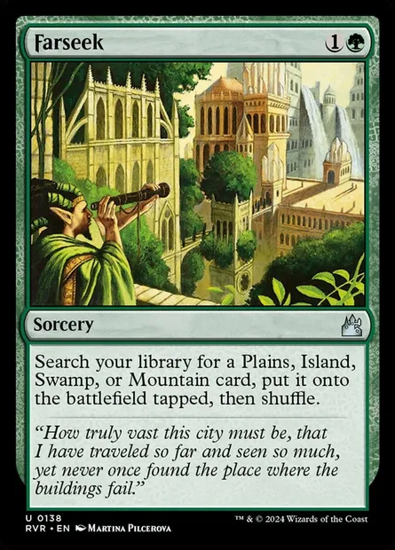 Farseek, Magic card RVR 138 — Ravnica Remastered set