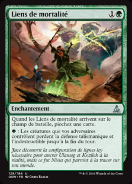 Liens de mortalité, carte Magic OGW 128 — extension Le serment des Sentinelles