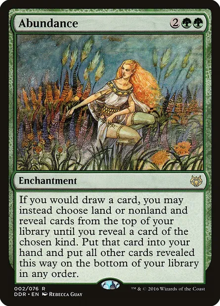 Abondance, carte Magic DDR 2 — extension Duel Decks: Nissa vs. Ob Nixilis