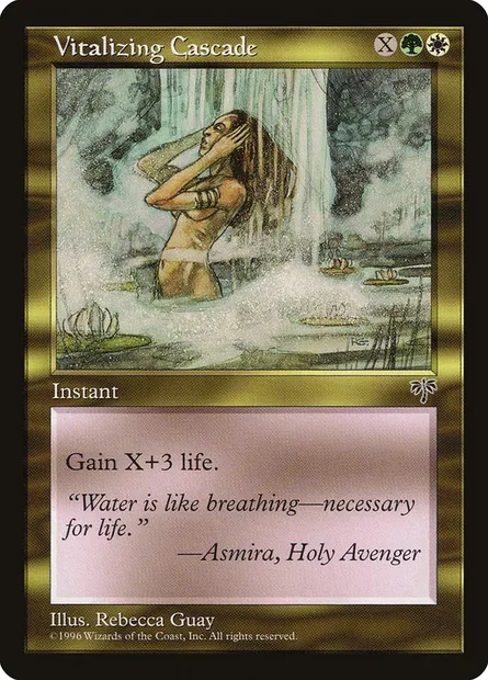 Vitalizing Cascade, Magic card MIR 286 — Mirage set