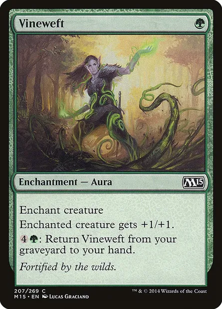 Vineweft, Magic card M15 207 — Magic 2015 set