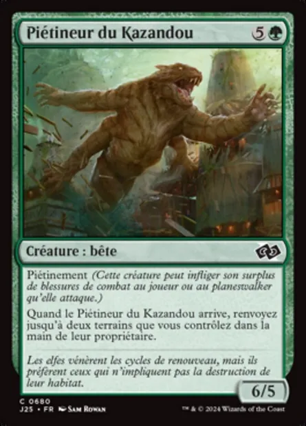 Piétineur du Kazandou, carte Magic J25 680 — extension Foundations Jumpstart