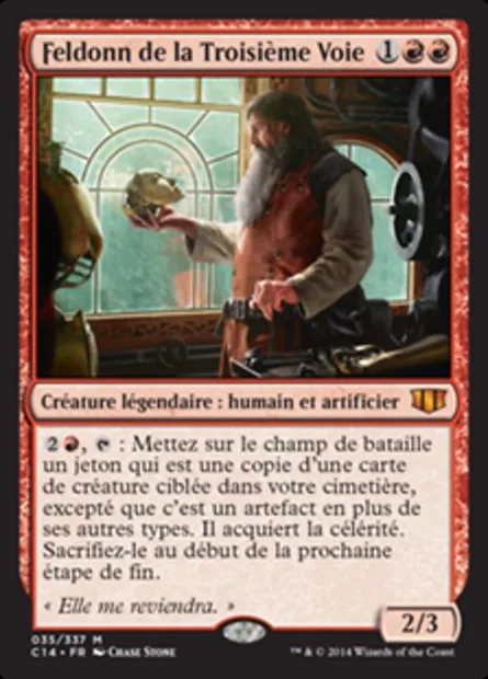 Feldonn de la Troisième Voie, carte Magic C14 35 — extension Commander 2014