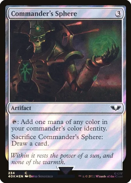 Commander's Sphere, Magic card 40K 234★ — Warhammer 40,000 Commander set
