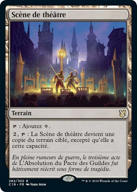 Scène de théâtre, carte Magic C19 282 — extension Commander 2019