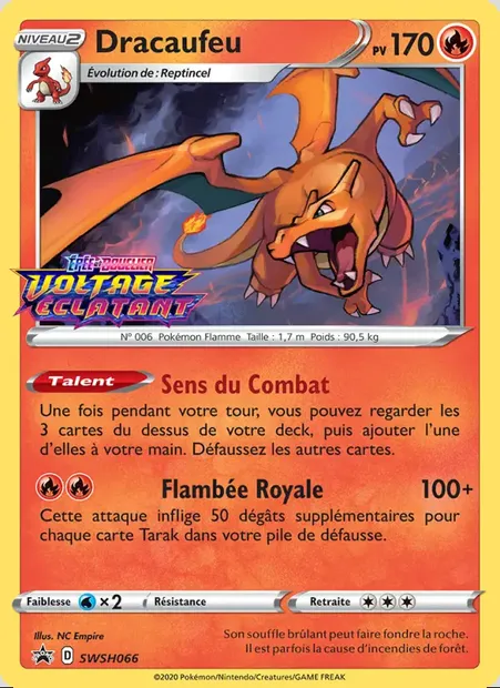Dracaufeu, carte Pokémon SWSH 066 — extension Promo SWSH