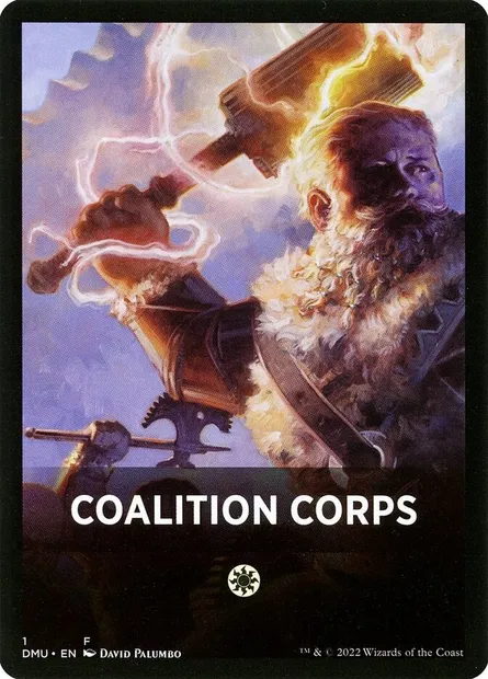 Coalition Corps, carte Magic FDMU 1 — extension Dominaria United Jumpstart Front Cards