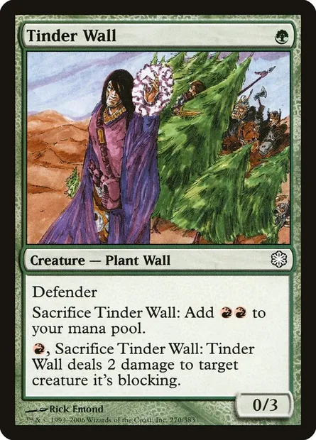 Tinder Wall, Magic card CST 270 — Coldsnap Theme Decks set
