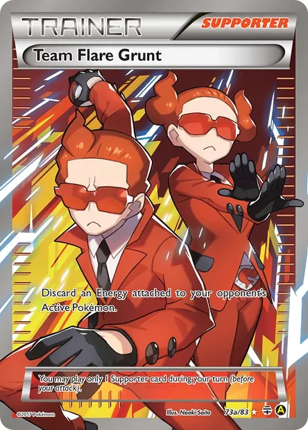 Team Flare Grunt, Pokémon card GEN 73a — Generations set