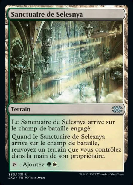 Sanctuaire de Selesnya, carte Magic 2X2 330 — extension Double Masters 2022