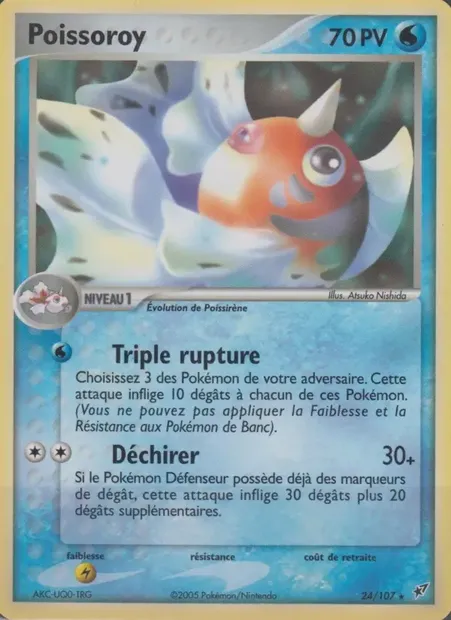 Poissoroy, carte Pokémon DX 24 — extension EX Deoxys
