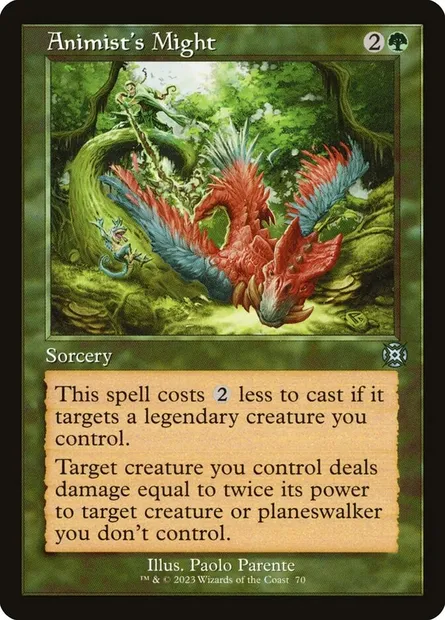 Animist's Might, Magic card MAT 70 — March of the Machine: The Aftermath set