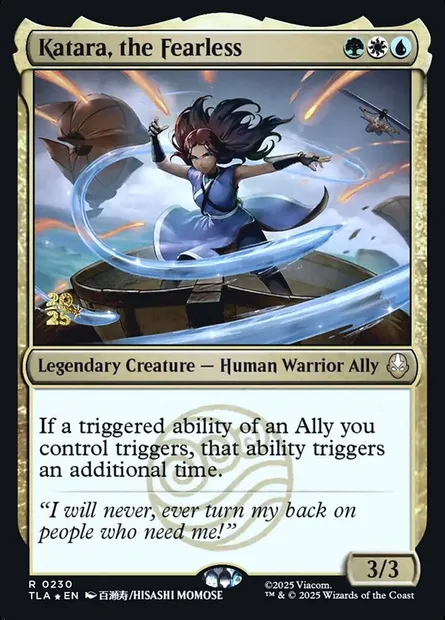 Katara, the Fearless, Magic card PTLA 230s — Avatar: The Last Airbender Promos set