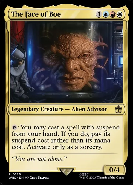 The Face of Boe, Magic card WHO 126 — Doctor Who set