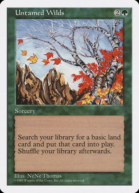 Untamed Wilds, Magic card 5ED 335 — Fifth Edition set