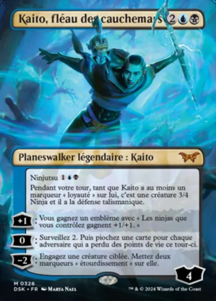 Kaito, fléau des cauchemars, carte Magic DSK 328 — extension Duskmourn: House of Horror