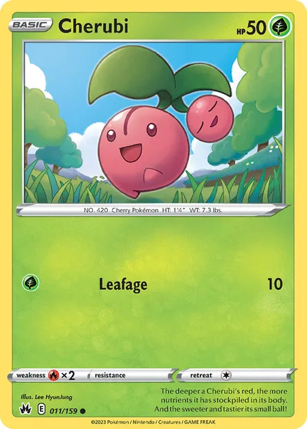 Cherubi, Pokémon card CRZ 011 — Crown Zenith set