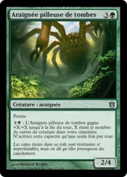 Araignée pilleuse de tombes, carte Magic BNG 122 — extension Créations divines