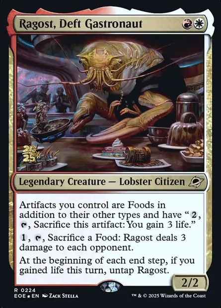 Ragost, Deft Gastronaut, Magic card PEOE 224s — Edge of Eternities Promos set