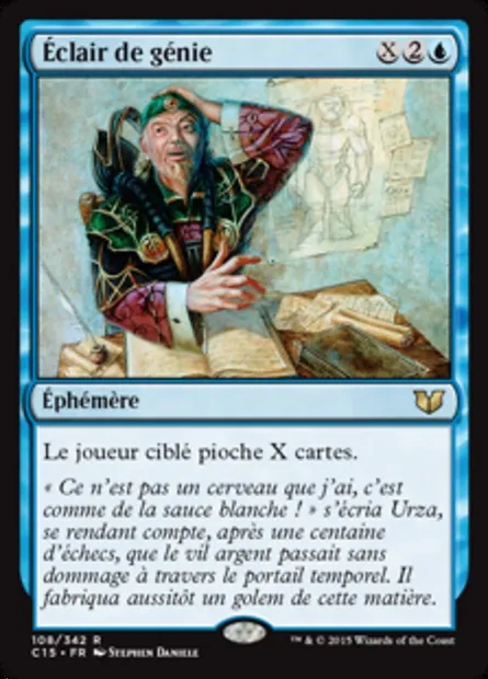 Éclair de génie, carte Magic C15 108 — extension Commander 2015