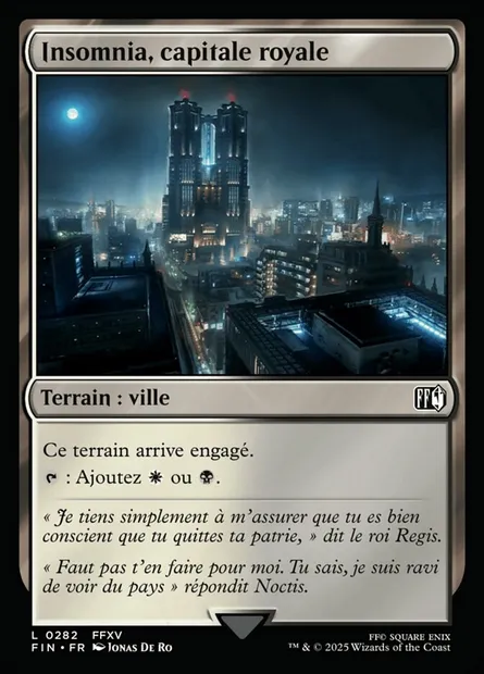 Insomnia, capitale royale, carte Magic FIN 282 — extension Final Fantasy
