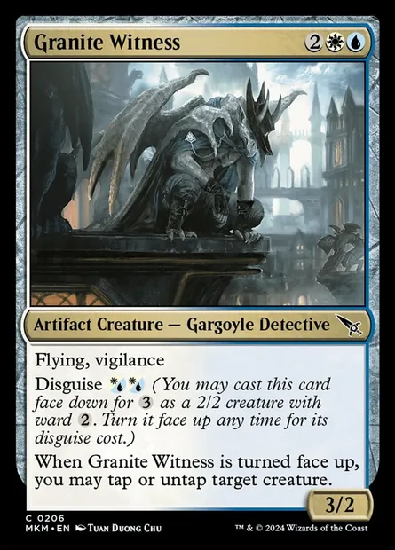 Granite Witness, Magic card MKM 206 — Murders at Karlov Manor set