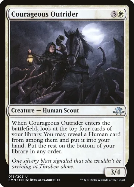 Courageous Outrider, Magic card EMN 18 — Eldritch Moon set