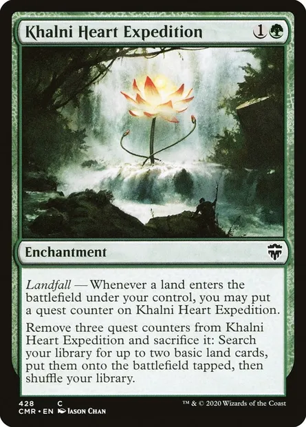 Khalni Heart Expedition, Magic card CMR 428 — Commander Legends set